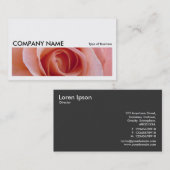 Long Bild 058 - Rosa Rose Visitenkarte (Vorne/Hinten)