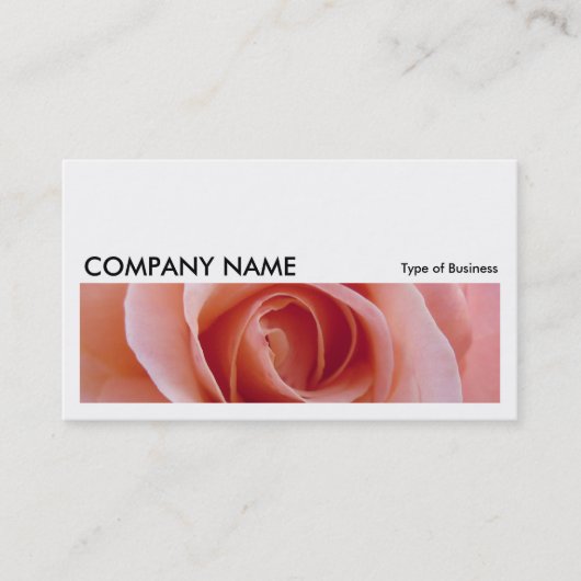 Long Bild 058 - Rosa Rose Visitenkarte (Vorderseite)