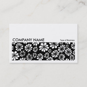 Long Bild 061 - B&W Floral Visitenkarte