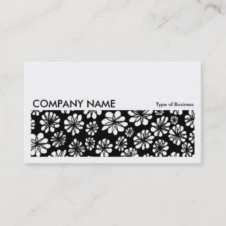 Long Bild 061 - B&W Floral Visitenkarte