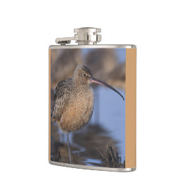 Long Billed Curlew Flachmann