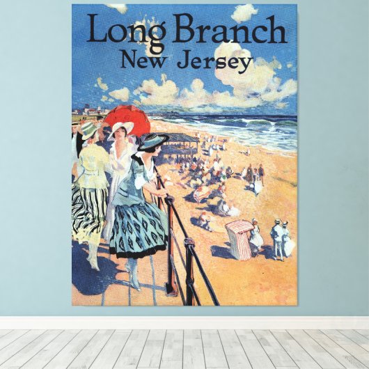 Long Branch, New Jersey 1917 Canvas Print  Leinwanddruck (Insitu (Holzboden))