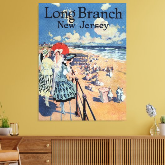 Long Branch, New Jersey 1917 Canvas Print  Leinwanddruck (Insitu (Wohnzimmer))