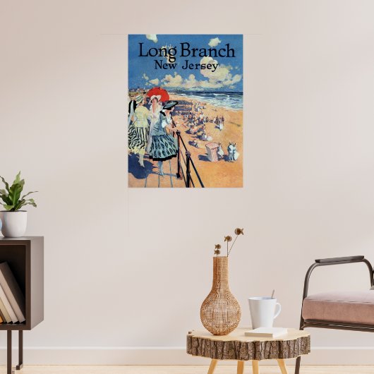 Long Branch, New Jersey 1917 Druck Poster (Wohnzimmer 3)