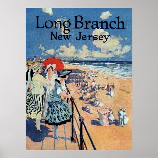 Long Branch, New Jersey 1917 print Poster (Vorne)