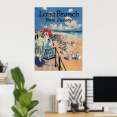 Long Branch, New Jersey 1917 print Poster (Heimbüro)