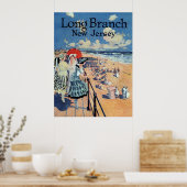 Long Branch, New Jersey 1917 print Poster (Küche)