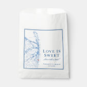 Long Branch New Jersey Elegante Karte Hochzeit Geschenktütchen (Vorderseite)