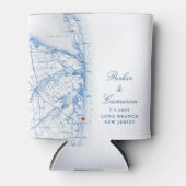 Long Branch New Jersey Gastgeschenk Hochzeit Drink Dosenkühler (Vorderseite)