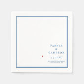 Long Branch New Jersey Karte Elegante Wedding Serviette (Vorderseite)