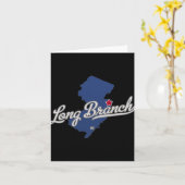 Long Branch New Jersey Nj Map Karte (Gelbe Blume)