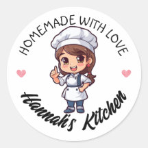 Long Brown Tied Hair Baker Kawaii hausgemachte War