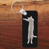 Long Cat Meme Doppelseitiger Schlüsselanhänger (Vorderseite)