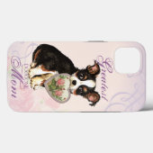 Long Coat Chihuahua Herz Mama Case-Mate iPhone Hülle (Rückseite (Horizontal))