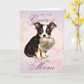 Long Coat Chihuahua Herz Mama Karte (Gelbe Blume)