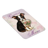Long Coat Chihuahua Herz Mama Magnet (Rechte Seite)