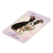 Long Coat Chihuahua Herz Mama Magnet (Linke Seite)