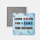 Long Covid - FUND FORSCHUNG Magnet (Vorderseite/Rückseite)