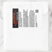 Long Covid in Kinder Papieraufkleber Rechteckiger Aufkleber (Tasche)