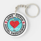 Long Covid - Social Prescribing (Singing) Schlüsse Schlüsselanhänger (Rückseite)