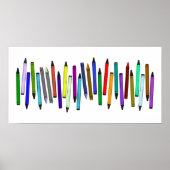 Long Crayons Poster (Vorne)