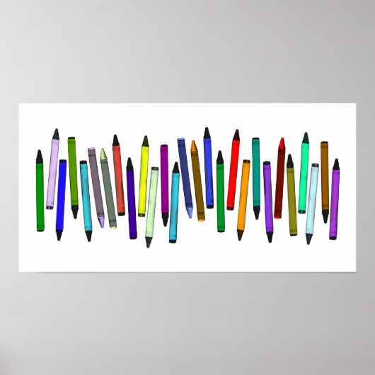 Long Crayons Poster (Vorne)