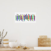 Long Crayons Poster (Küche)