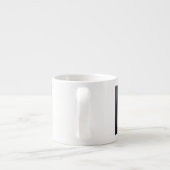 Long Curly Hair Espresso Tasse (Rückseite)