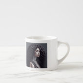Long Curly Hair Espresso Tasse (Rechts)