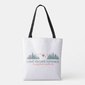 Long Distance Relationship Gift for couples  Tasche (Rückseite)