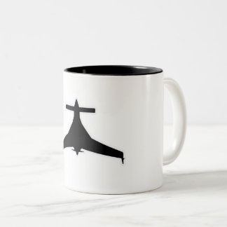 Long Ez Experimental Airplane Coffee Mug Zweifarbige Tasse