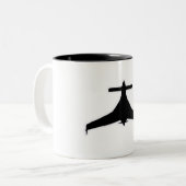 Long Ez Experimentalflugzeug Kaffeetasse (Vorderseite Links)