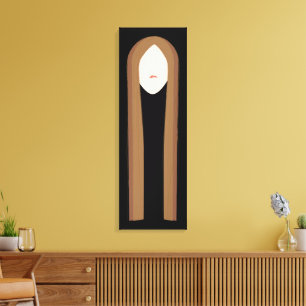 Long Hair Art Minimalistisches modernes Portrait Leinwanddruck