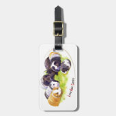 Long Hair Cavies Gepäckanhänger (Vorderseite vertikal)