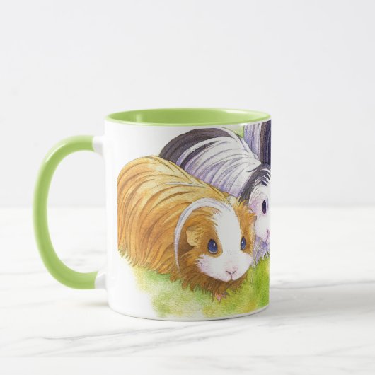 Long Hair Cavies Tasse (Links)