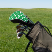Long Hair Dachshund Loving Golfer Pink & Green Golf Headcover (In SItu)