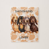Long Hair Dachsund Puzzle (Vertikal)