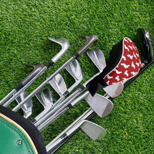 Long Hair Dackel Lounge Golfer Light Blue Gabe Golf Headcover