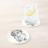 Long Hair Dackel Lover Geschenk Dackel Mama Vater  Getränkeuntersetzer (Seite)