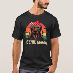 Long Hair Dackel Mama Würstchen Mama Weiner Dog Ma T-Shirt