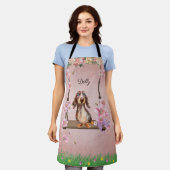 Long Hair Dapple Dackel Schürze (Getragen)