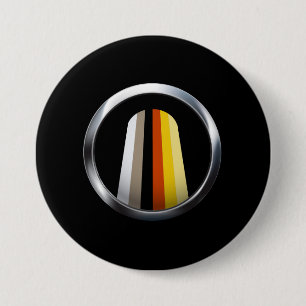 Long Hair Pride Button