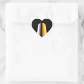 LONG HAIR PRIDE Herz-Aufkleber (Tasche)