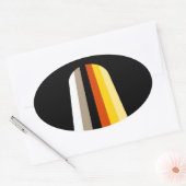 LONG HAIR PRIDE OVALER AUFKLEBER (Umschlag)