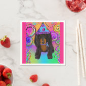 LONG HAIRED BLACK & TAN DOXIE SERVIETTE (Beispiel)
