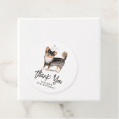 Long Haired Chihuahua Dog Birthday Vielen Dank Geschenkanhänger (Beispiel)