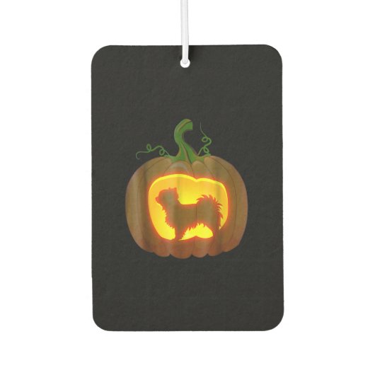 Long Haired Chihuahua Halloween Autolufterfrischer (Vorderseite)
