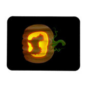 Long Haired Chihuahua Halloween Magnet (Horizontal)