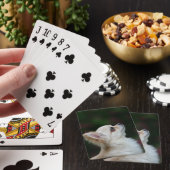 Long Haired Chihuahua Headshot 2 Spielkarten (In Situ)