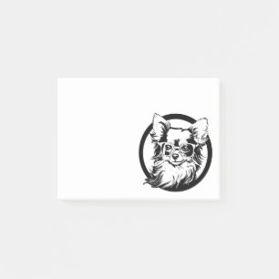Long Haired Chihuahua Post-it Klebezettel